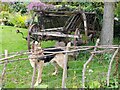 Dog and old cart, Broughton Green