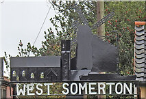 TG4620 : West Somerton village sign (detail) by Adrian S Pye
