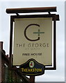 Sign for the George at Wath 