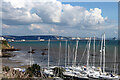 Yachts berthed at Sandsfoot