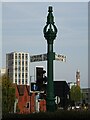 A sewer vent signpost