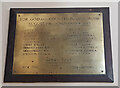 War memorial inside Emmanuel Church, Bungay