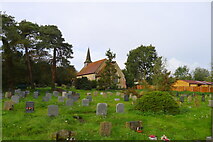 TL7920 : Burial ground, Church of All saints, Cressing by Tim Heaton