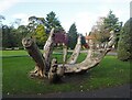 Tree sculpture in Ripon Spa Gardens