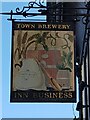 The sign for the Town Brewery, West Street, Hampshire