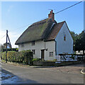 Widdington: plaster and thatch