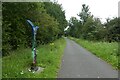 SJ3469 : Cycle path sign by DS Pugh