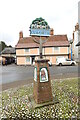 TL9370 : Ixworth village sign by Adrian S Pye