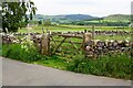 Start of bridleway from Hills Lane to Friars Head at field gateway