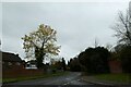 Looking from Floyds Lane into Pyrford Road