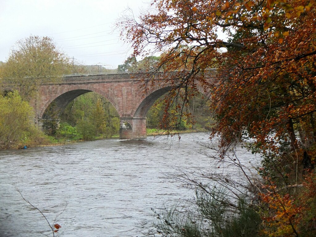 River Tweed and Redbridge Viaduct © Jim Barton :: Geograph Britain and ...