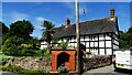 Well & old cottage junction of High St and Turners Lane, Edgmond