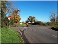 Cyclists turning on to the Fosse Way near Lordswood Farm