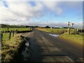 Country road crossroads