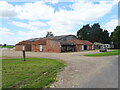 Farm buildings on Castle Dyke Bank