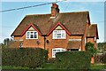 Wetherden: Semi detached houses in Stowmarket Road