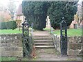 SP3474 : Gate posts, St John the Baptist Church, Baginton by E Gammie