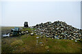 NY3135 : Cairn and trig point on High Pike by Andy Waddington
