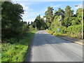 Road (B970) and bridge crossing the Duack Burn