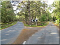 Junction of roads near Culstank Moss