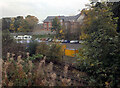 Manor House care home seen across the Harrogate Line, Knaresborough