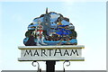 TG4518 : Martham village sign by Adrian S Pye