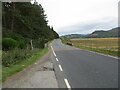 NN6594 : Road and small bridge crossing Allt a' Ghaill by Peter Wood
