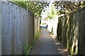 Urban footpath, Langton Green