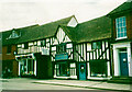Timber-framed houses, now shops, Bancroft, Hitchin