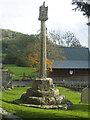 ST3755 : The cross in Loxton churchyard by Neil Owen