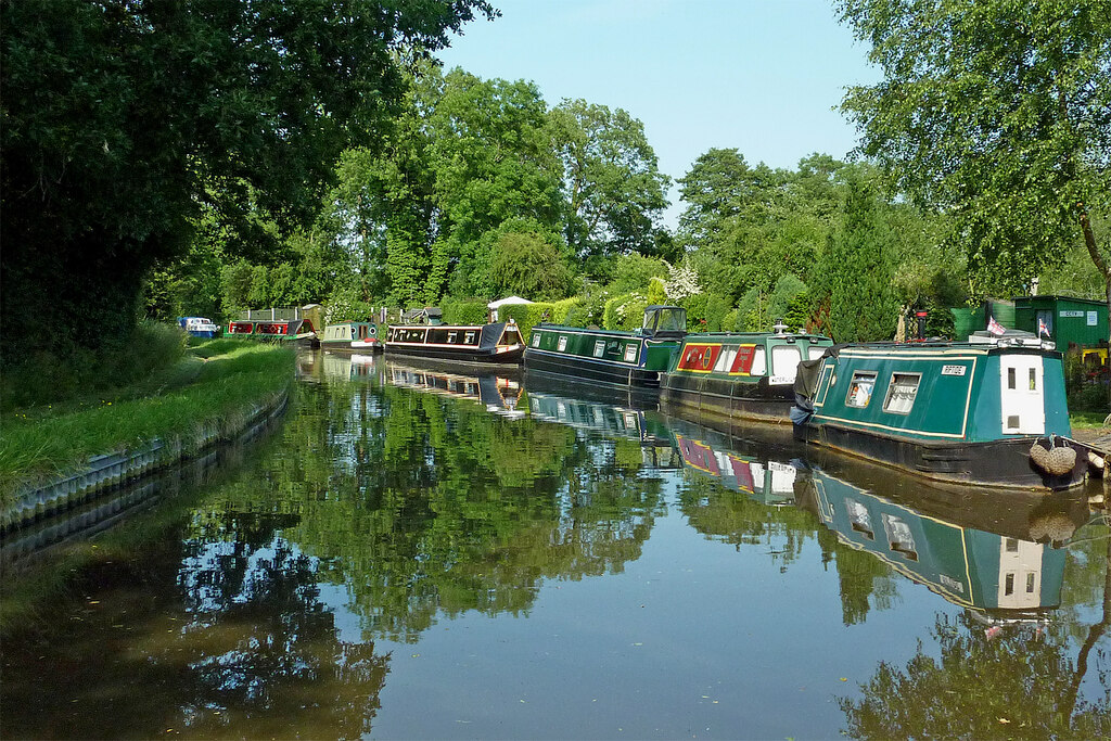 Canal moorings near Coven Heath,... © Roger Kidd :: Geograph Britain ...