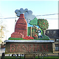 TM0688 : Banham village sign by Adrian S Pye