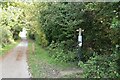 Footpath crossing The Cuckoo Trail