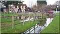 Full ditch and waterlogged field at the White Hart