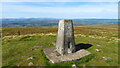SJ0732 : Trig point on Cadair Berwyn - view towards Snowdonia by Colin Park