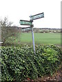 Sign near Burradon Farm