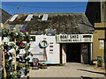 SY4690 : West Bay - Boat Shed by Colin Smith