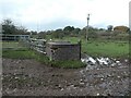 Manhole on a water pipeline