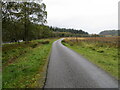 NN2635 : Glen Orchy - Road (B8074) beside the River Orchy by Peter Wood