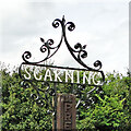 Scarning village sign