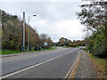 B4636 approaching the roundabout for the hospital