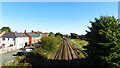 View towards Wem Railway Station from footbridge to southwest