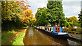 Narrow boats moored at Lyneal Wharf, Shropshire Union Canal