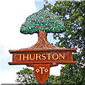 Thurston village sign - detail