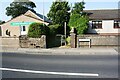 Footpath from B5300 between Greenrow Pentecostal Church and  bungalow