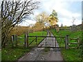 Gated entrance, Red House Farm