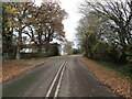 The former A21 near Grantham Hall