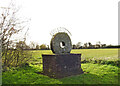 TM1894 : Tharston village sign by Adrian S Pye