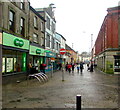 South along Adare Street, Bridgend town centre