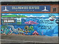 NZ3668 : Artwork, Collingwood Seafood, Cliffords Fort, North Shields by Geoff Holland